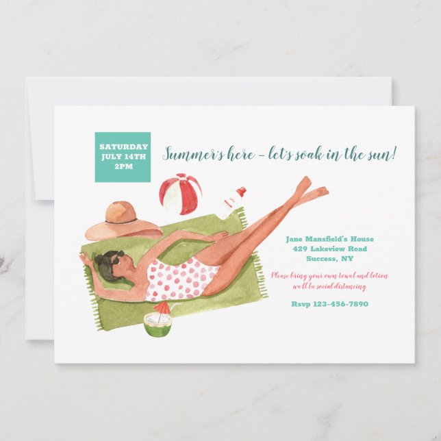 Convite Soak No Sol (Frente)