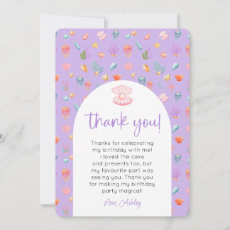 Convite Sob A Foto De Aniversário Do Mar Obrigado