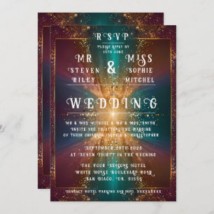 Convite "Sob as Estrelas: Uma Celebração do Amor"