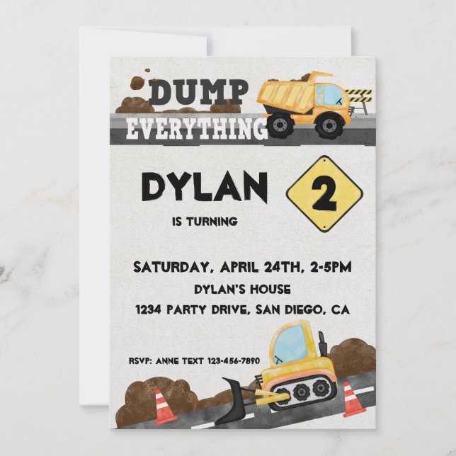 Convite Sob Caminhão do Partido de Construção (Frente)