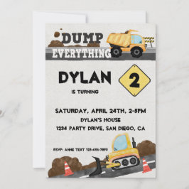 Convite Sob Caminhão do Partido de Construção