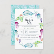 Sob o Aniversário do Mar | Cores de água dos crité