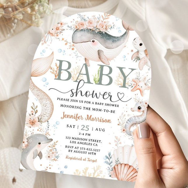 Convite Sob o Chá de fraldas do mar, Arrancou uma Garota d (Criador carregado)