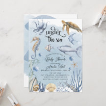 Sob o Chá de fraldas do Mar de Cute