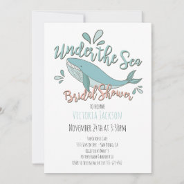 Convite Sob o Chá de panela de baleia