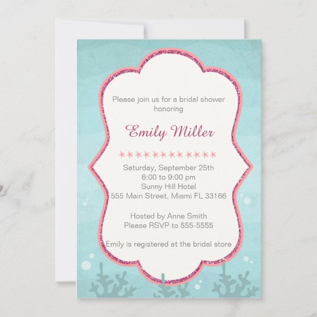 Convite sob o Chá de panela do mar (Frente)