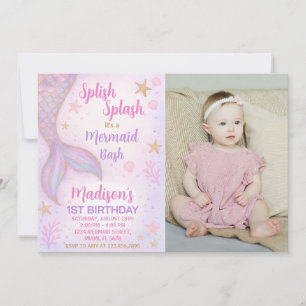 Convite Sob o festival Sea Party Convide para garotas com 