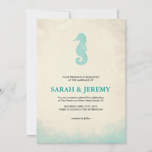 Convite Sob o mar (Frente)