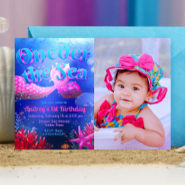 Convite Sob o Mar com Paisagem de Foto