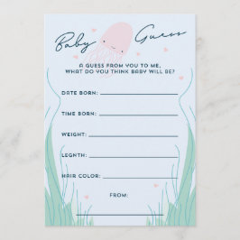 Convite Sob o Mar, Jellyfish Baby Guess