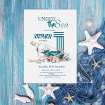 Convite Sob o Mar Marinho Blue Kids 1ª Festa de aniversári<br><div class="desc">Sob o Modelo de Convite de Aniversário do Mar é perfeito para festas de aniversário de crianças. Aniversários de criança são especiais,  e este convite pode ajudá-lo a fazer uma festa de aniversário memorável.</div>
