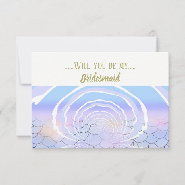 Convite Sob o Mar Seja minha madrinha (Frente)