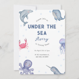 Convite Sob o Partido do Tema do Mar