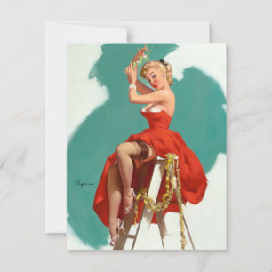 Convite Sob o pin up de visco