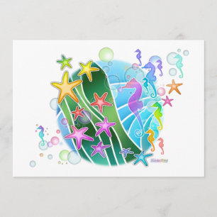 Convite - sob o pop art do mar