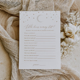 Convite Sobre a Lua que conhece o melhor Chá de fraldas da