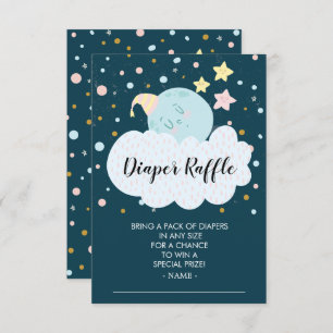 Convite Sobre o Bilhete de Fralda da Lua Raffle