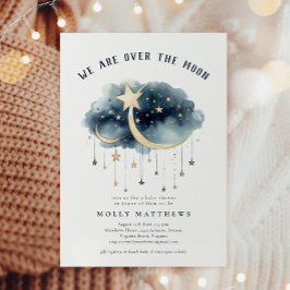 Convite Sobre o Chá de fraldas das Estrelas Douradas da Lu