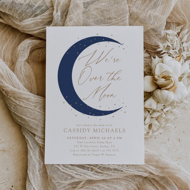 Convite Sobre o Chá de fraldas do Marinho da Lua Blue Boy (Criador carregado)