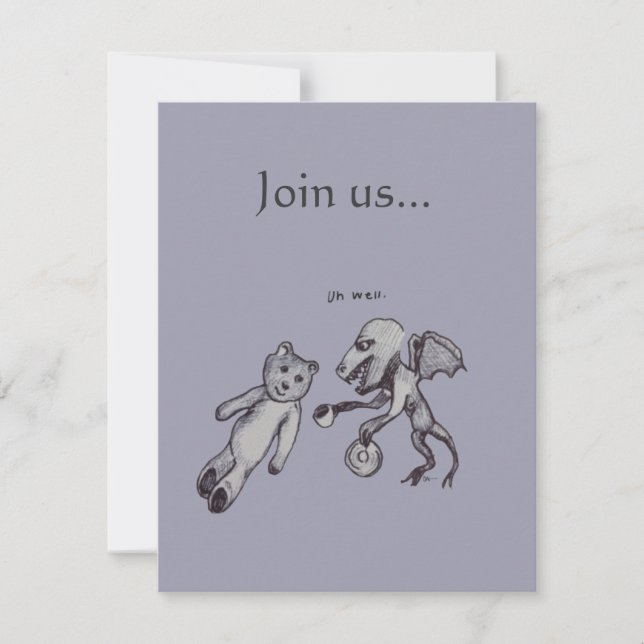 Convite Sobre o Dragão do Chá e o Urso (Frente)