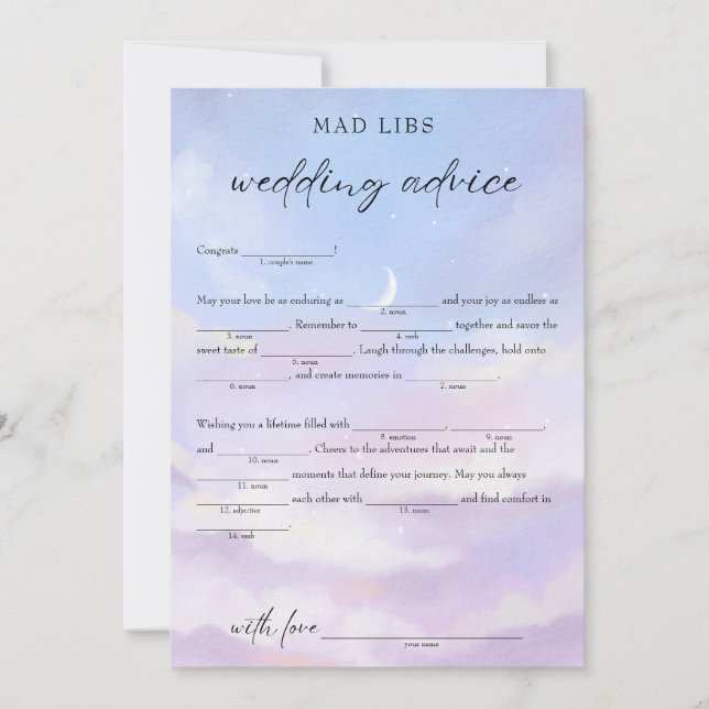 Convite Sobre o Jogo de Libra Bridal sobre o Conselho de C (Frente)