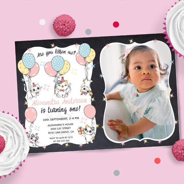 Convite Sobrecarga de Cuteness do gatinho: É o primeiro Pu (Criador carregado)