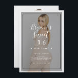 Convite Sobreposição de Tinta de Foto Escura 3 Moderno Min<br><div class="desc">Personalize da maneira que quiser.
Uma foto pode ser adicionada na frente e no verso.</div>