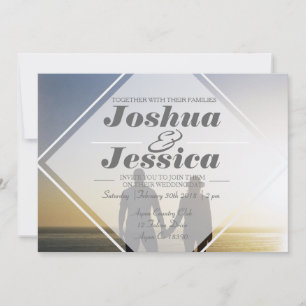 Convite Sobreposição Urbana Moderna Casamento de Fotog