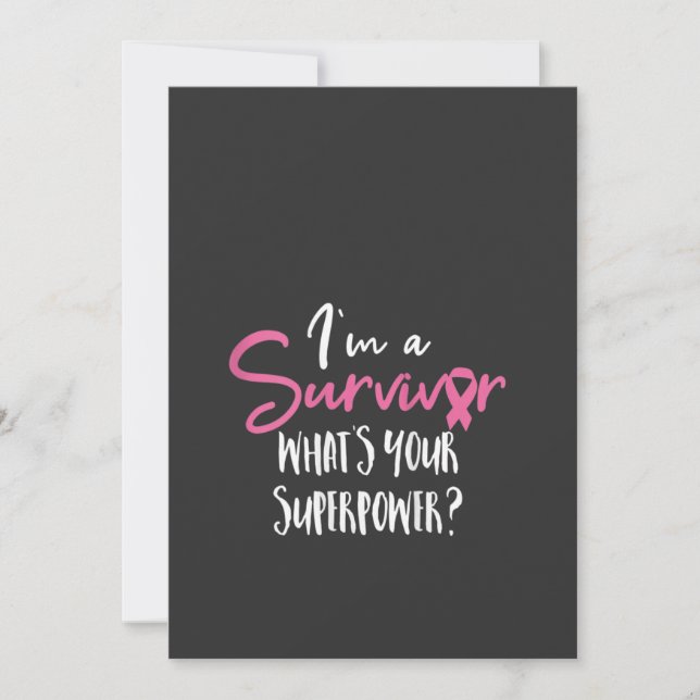 Convite Sobrevivente de câncer de Consciência do Cancer Ma (Frente)