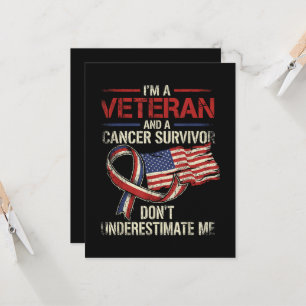 Convite Sobrevivente de Câncer Veterano Não Me Subestime