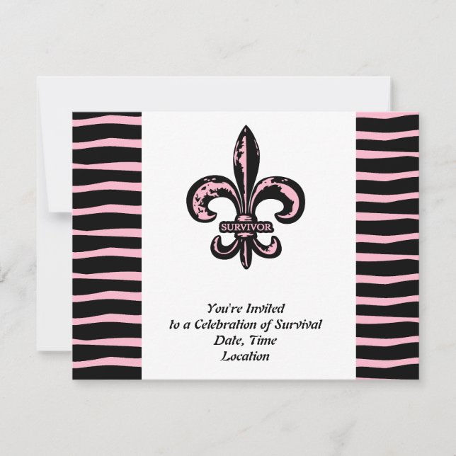 Convite Sobrevivente do Câncer de Mama (Frente)