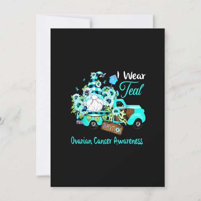 Convite Sobrevivente do Câncer de Ovário Conscientização d (Frente)