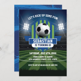 Convite Soccer Birthday Invitation