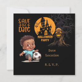 Convite Soccer halloween para jogador