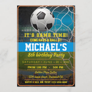 Convite Soccer Invitation