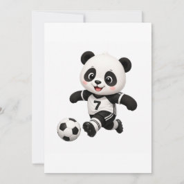 Convite Soccer Panda Invitation