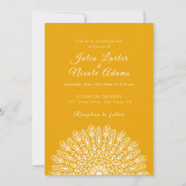 Convite Soft Feather Dry Pampas Grass Mandala Wedding