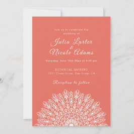 Convite Soft Feather Dry Pampas Grass Mandala Wedding