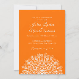 Convite Soft Feather Dry Pampas Grass Mandala Wedding