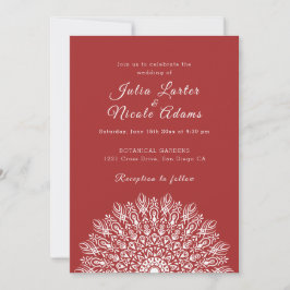 Convite Soft Feather Dry Pampas Grass Mandala Wedding