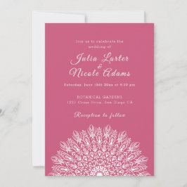 Convite Soft Feather Dry Pampas Grass Mandala Wedding