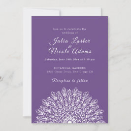 Convite Soft Feather Dry Pampas Grass Mandala Wedding