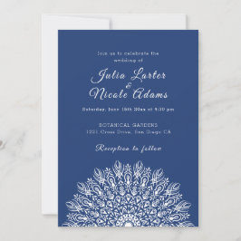 Convite Soft Feather Dry Pampas Grass Mandala Wedding