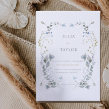 Soft Floral Wedding Invitation – Elegant Colorful