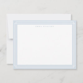 Convite Soft Gray Frame Note Card