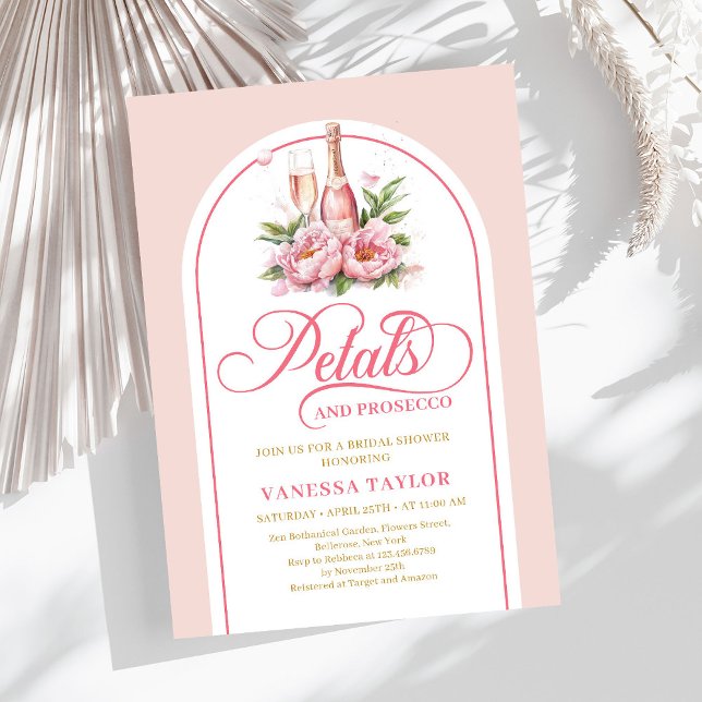 Convite Soft petals and prosecco invite editable design (Soft petals and prosecco invite editable design

)