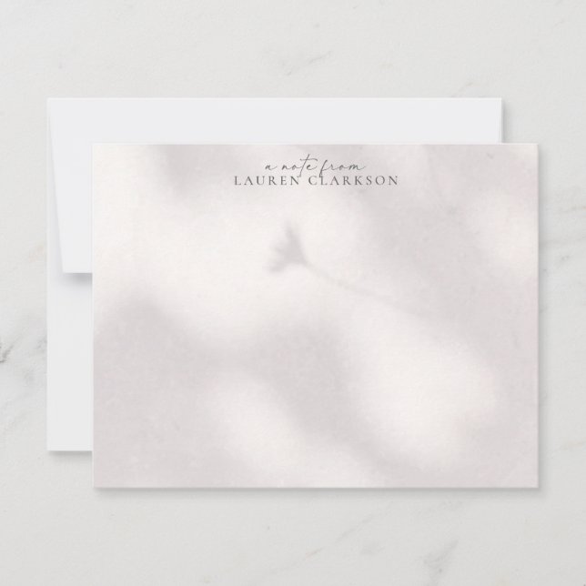 Convite Soft Shadow  Note Card (Frente)