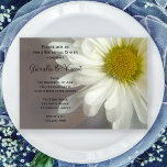 Convite Soft White Daisy Wedding Rehearsal Dinner<br><div class="desc">Invite guests to your upcoming pre marriage party honoring the bride and groom to be with the pretty Soft White Daisy on Gray Wedding Rehearsal Dinner Invitation. These elegant custom botanical rehearsal dinner invites feature a soft close up multiple exposure floral photograph of a white daisy flower blossom with a...</div>