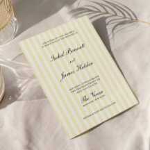 Soft Yellow Stripes Casamento 