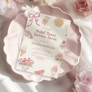 Convite Soireira Chá de panela de Pastel de pré-disquete